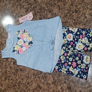 Little lass floral matching set 24m